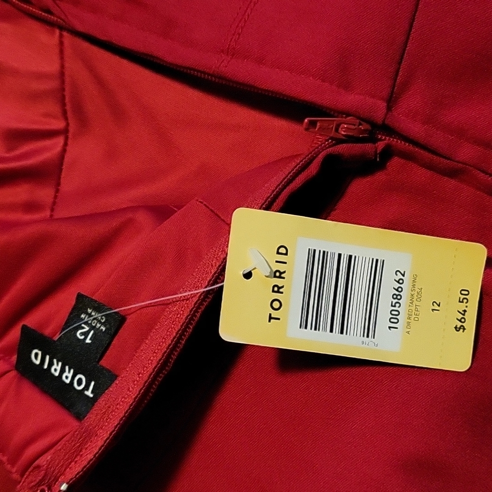 Torrid Red Dress Size 12 - Picture 4 of 4